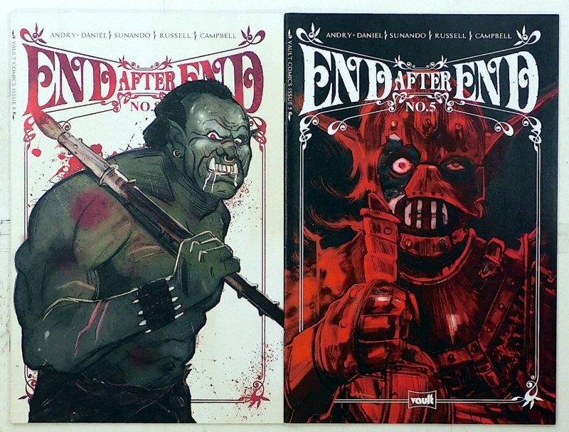 End After End Lot of 2 #5, 8 (2023) Vault Comics 1st Print Comic Books (2023), raw, ungraded comic book — front cover
