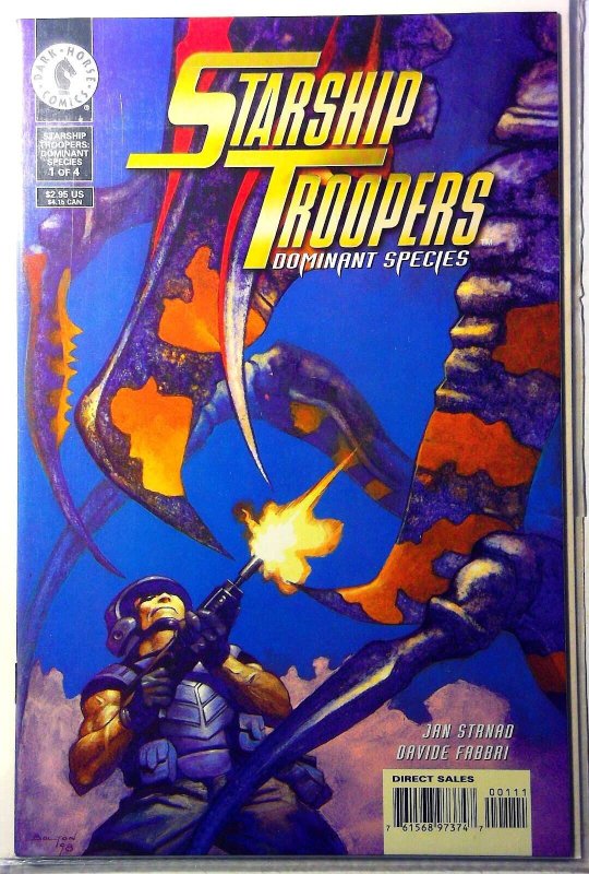 Starship Troopers Dominant Species #1 (Dark Horse Comics, 1998), raw, ungraded comic book — front cover
