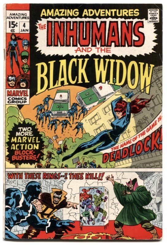 Amazing Adventures #4 (Marvel Comics, 1971), raw comic book in VG condition — front cover