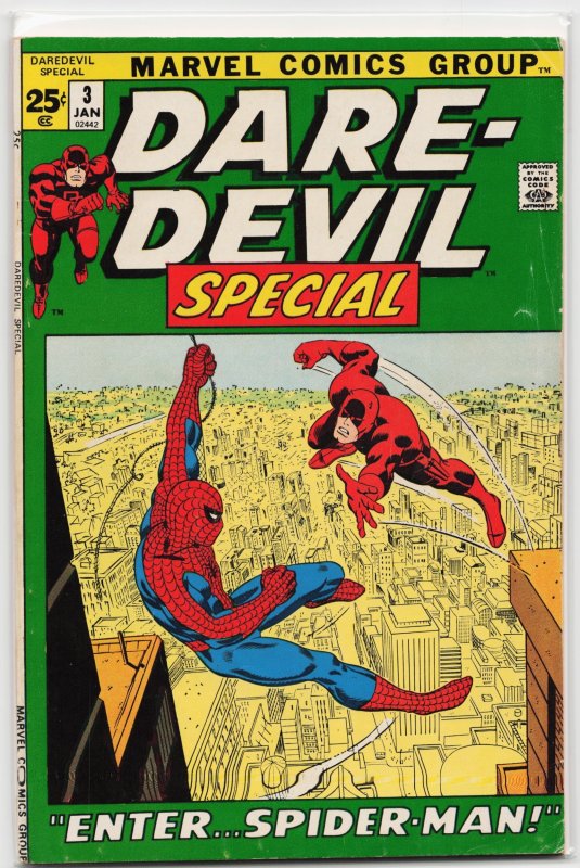 Daredevil Annual #3 (Marvel Comics, 1972), raw, ungraded comic book — front cover