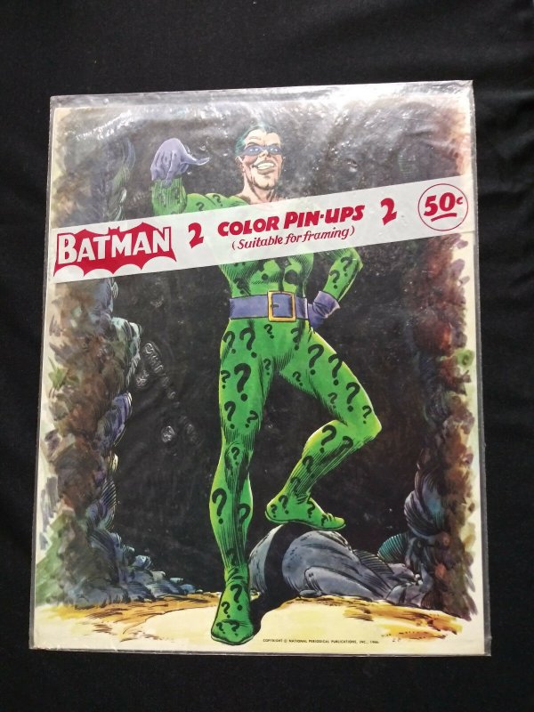 1966 DC 2 Pack of Pin-Ups Batman and the Riddler Sealed Rare! (DC Comics, 1966), raw, ungraded comic book — front cover