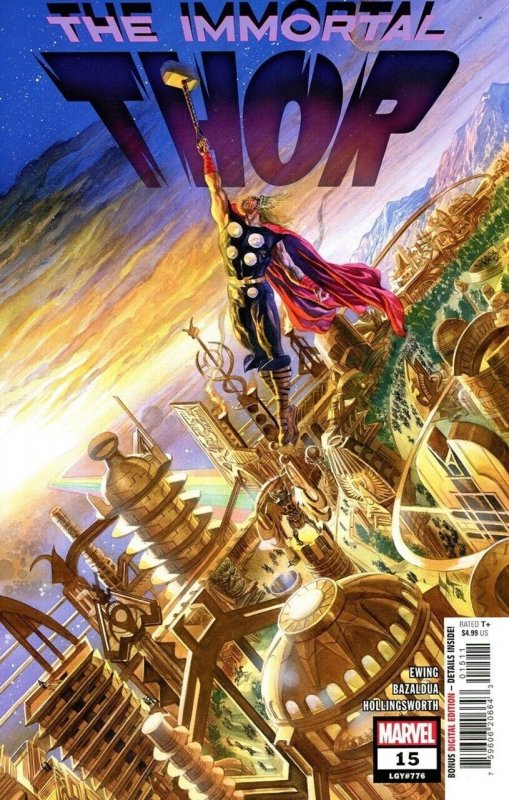 The Immortal Thor #15 (Marvel Comics, 2023), raw comic book in NM condition — front cover