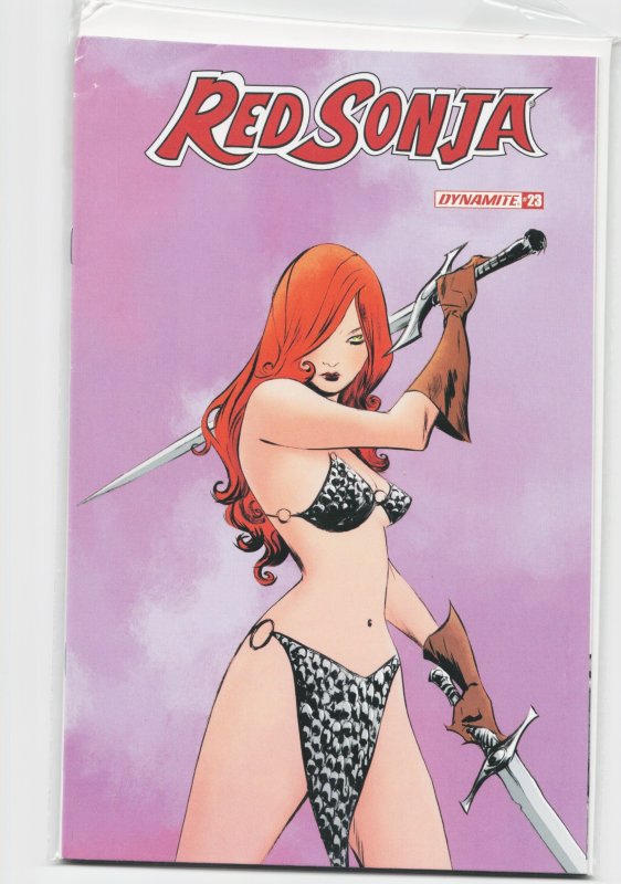 Red Sonja #23 (Dynamite Entertainment, 2021), raw, ungraded comic book — front cover