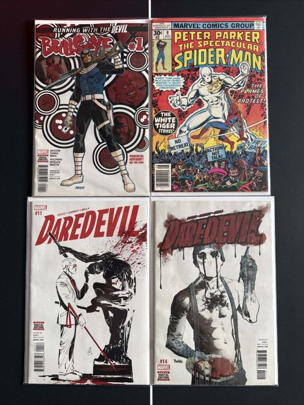 Daredevil Born Again Comic Set. Muse. White Tiger. Bullseye, raw, ungraded comic book — front cover