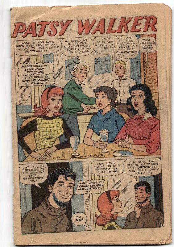 Patsy Walker #85 (Marvel Comics, 1959), raw, ungraded comic book — front cover