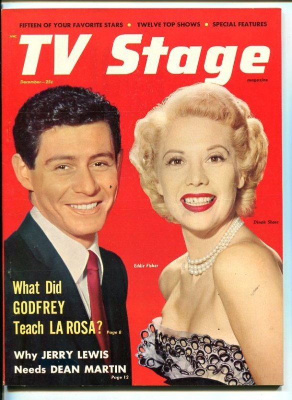 MAG: TV Stage-Dec 1953-Eddie Fisher-Dinah Shore-Southern States PEDIGREE-nm (1953), raw, ungraded comic book — front cover