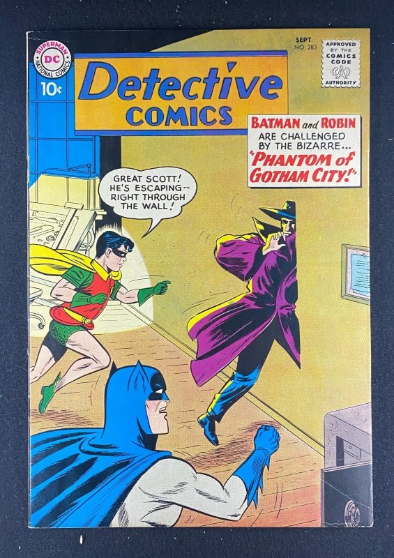 Detective Comics #283 (DC Comics, 1937), raw comic book in FN+ 6.5 condition — front cover