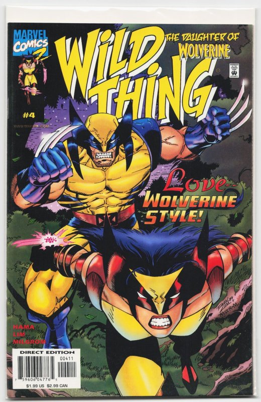 Wild Thing #4 (2000), raw, ungraded comic book — front cover
