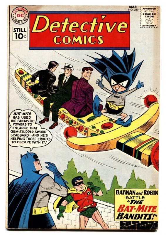 Detective Comics #289 (DC Comics, 1961), raw, ungraded comic book — front cover