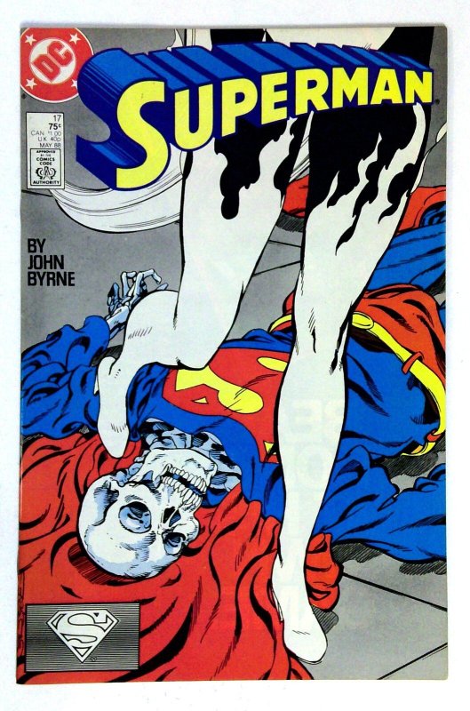 Superman #17 (DC Comics, 1988), raw comic book in VF/NM condition — front cover