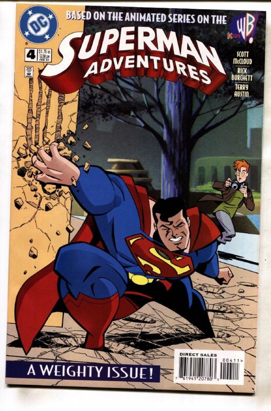Superman Adventures #4 (DC Comics), raw, ungraded comic book — front cover
