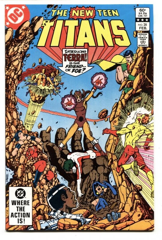 New Teen Titans #28 (DC Comics, 1983), raw comic book in NM- condition — front cover