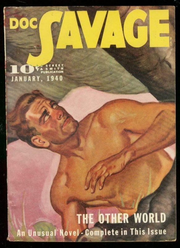 Doc Savage Jan 1940-Other World-Pulp-Street & Smith Fn/vf (1940), raw comic book in FN/VF condition — front cover