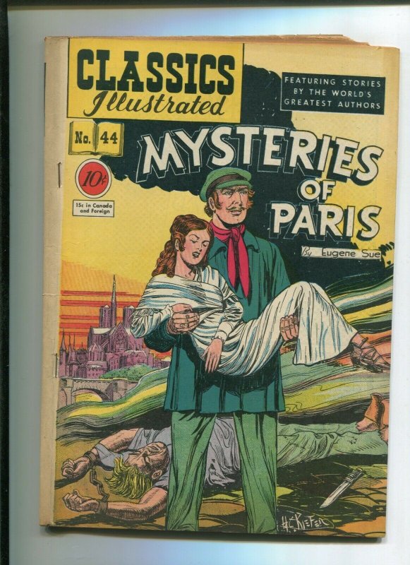 Classics Illustrated #44 (Gilberton, 1947), raw comic book in 6.0 condition — front cover