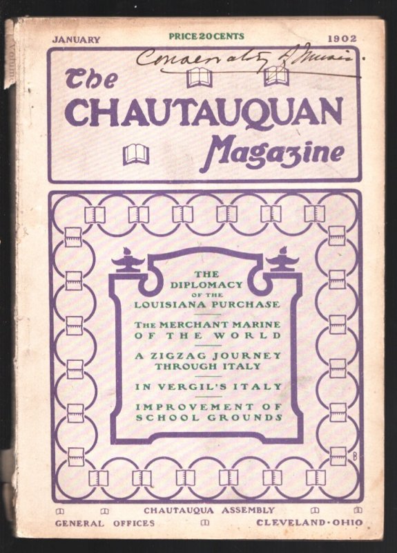 Chautauquan 1/1902-over 120 Years Old-historic-unique-very Rare-Louisiana Purcha, raw, ungraded comic book — front cover