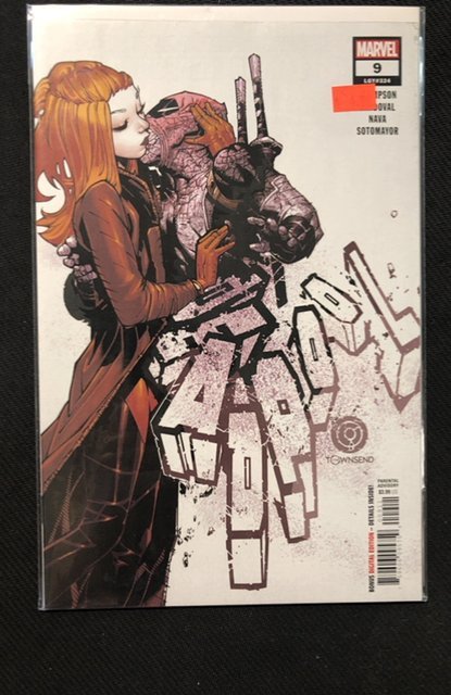 Deadpool #9 (Marvel Comics, 2021), raw, ungraded comic book — front cover