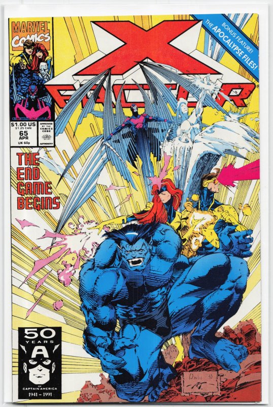 X-Factor #65 (Marvel Comics, 1991), raw, ungraded comic book — front cover