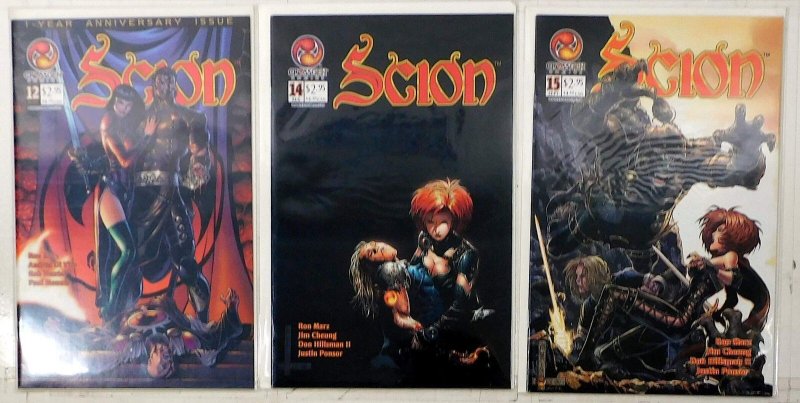 Scion Lot of 3 #12, 14, 15 (2001) CrossGen Entertainment 1st Print Comic Books (2001), raw, ungraded comic book — front cover