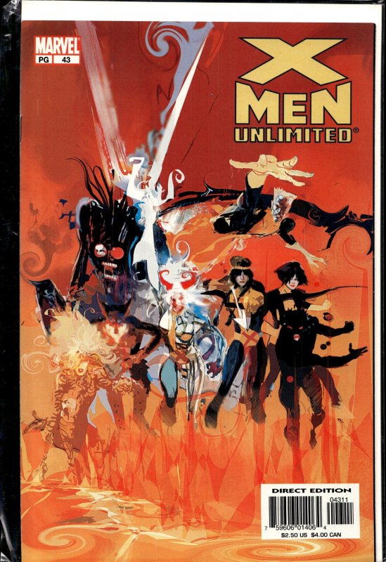 X-Men Unlimited #43 (Marvel Comics, 2003), raw, ungraded comic book — front cover