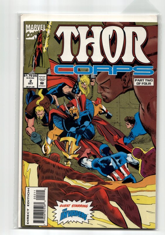 Thor Corps #2 (Marvel Comics, 1993), raw, ungraded comic book — front cover