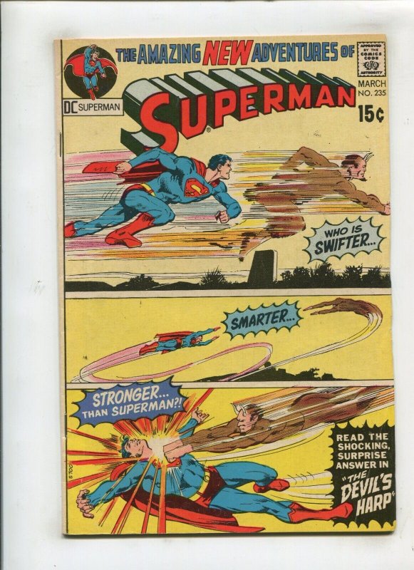 Superman #235 (DC Comics, 1971), raw comic book in 6.5 condition — front cover