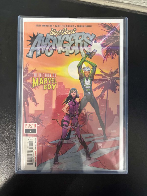 West Coast Avengers #7 (Marvel Comics), raw, ungraded comic book — front cover