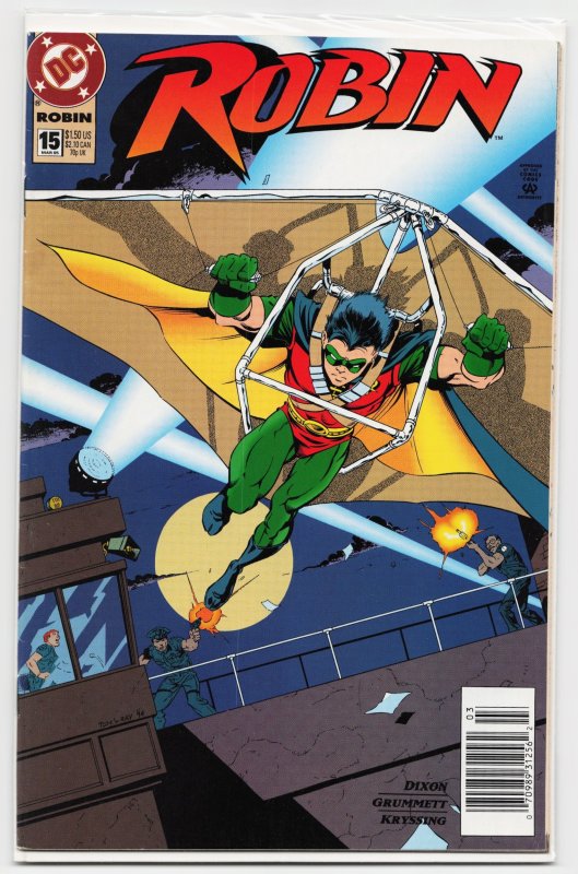 Robin #15 (DC Comics, 1995), raw, ungraded comic book — front cover