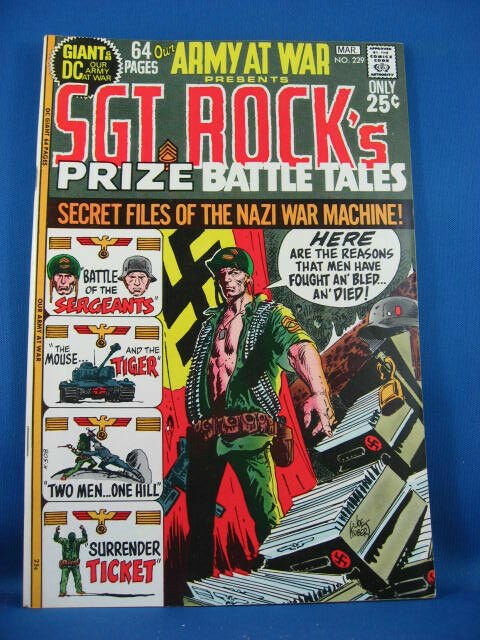 Our Army at War Sgt Rock #229 (1971), raw comic book in NM- condition — front cover
