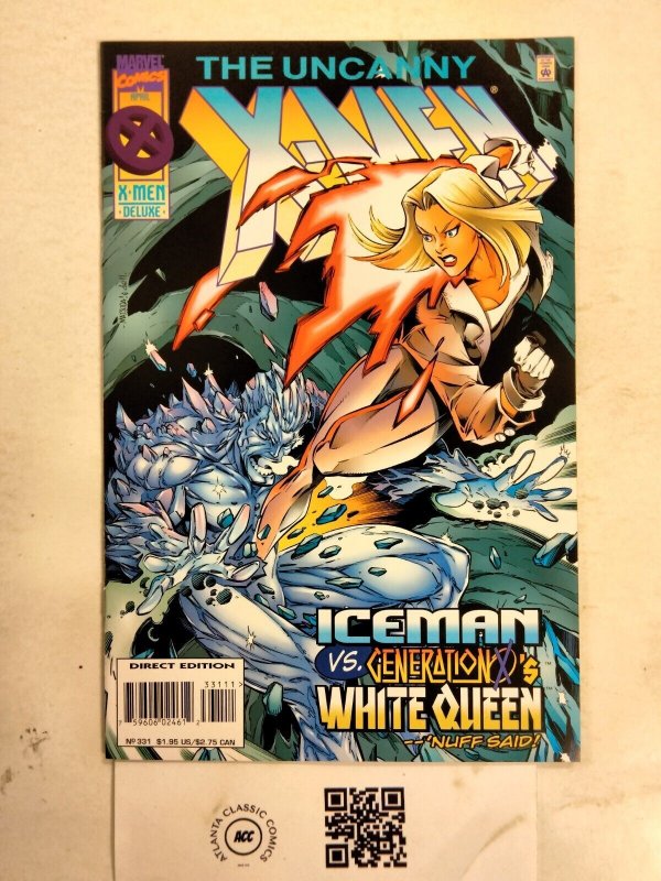 The Uncanny X-Men #331 (Marvel Comics, 1996), raw comic book in NM condition — front cover