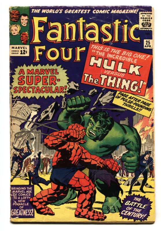 Fantastic Four #25 - 1964 - Marvel - VG- - Comic Book (Marvel Comics, 1964), raw comic book in VG- condition — front cover
