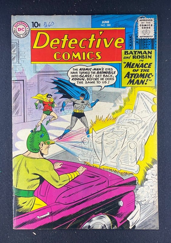 Detective Comics #280 (DC Comics, 1937), raw comic book in VG/FN 5.0 condition — front cover