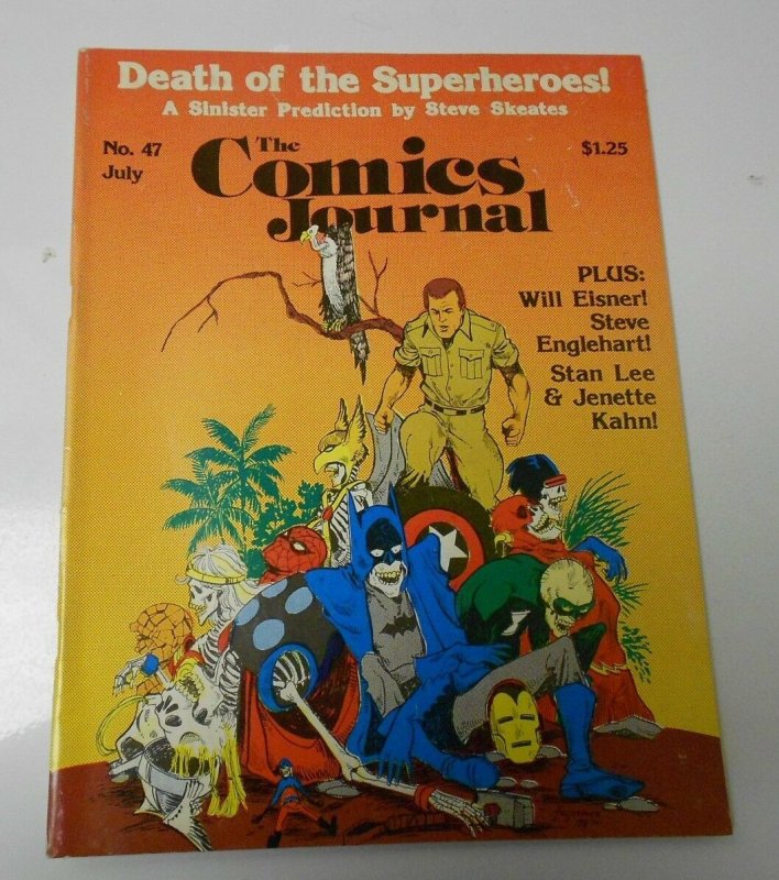 1977 Comics Journal #47 (1977), raw, ungraded comic book — front cover