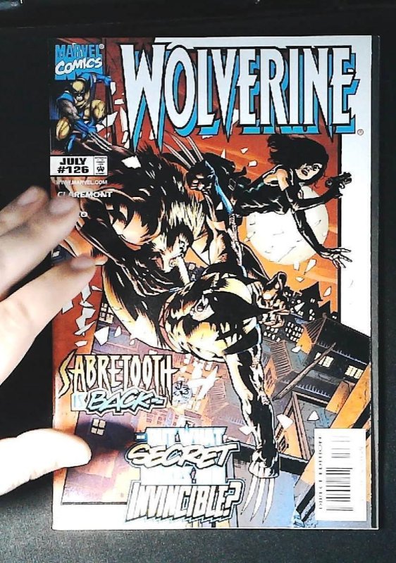 Wolverine #126 (Marvel Comics, 1998), raw, ungraded comic book — front cover