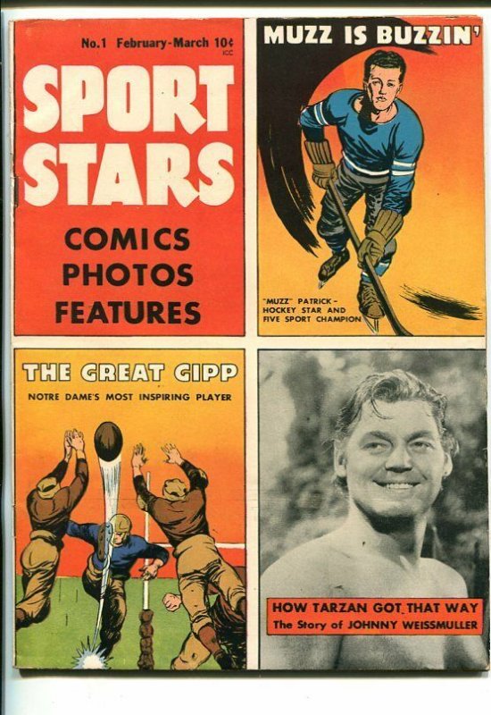 Sport Stars #1-1946-Weissmuller-Tatzan-The Babe-Southern States PEDIGREE-fn, raw, ungraded comic book — front cover