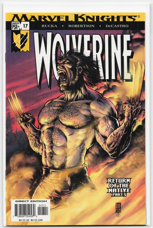 Wolverine #17 (Marvel Comics, 2004), raw, ungraded comic book — front cover
