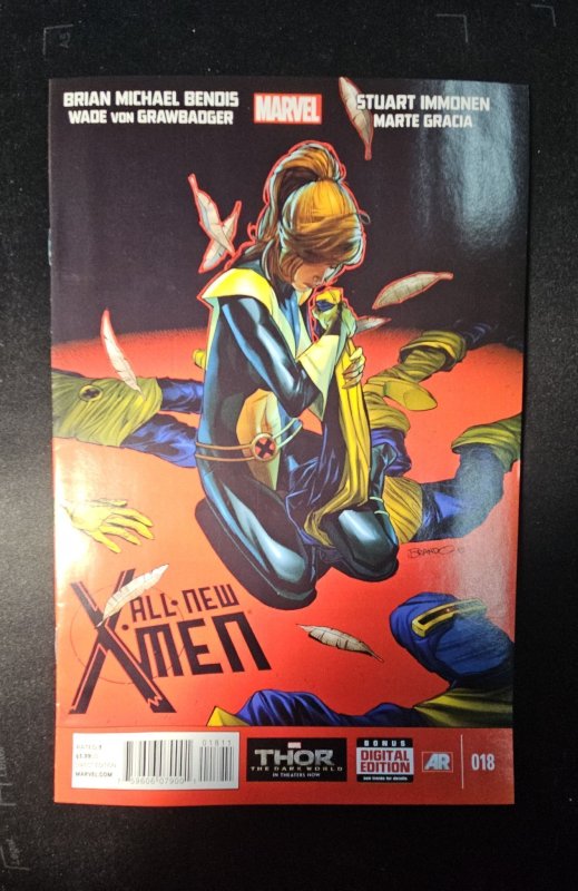 All-New X-Men #18 (Marvel Comics, 2014), raw comic book in VF- condition — front cover
