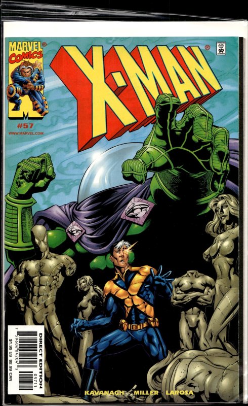 X-Man #57 (1999), raw, ungraded comic book — front cover
