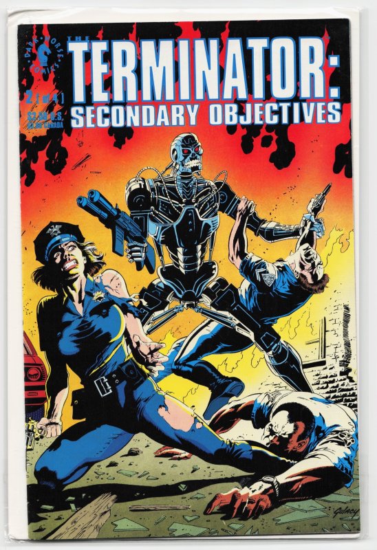 Terminator: Secondary Objectives #2 (Now Comics, 1991), raw, ungraded comic book — front cover