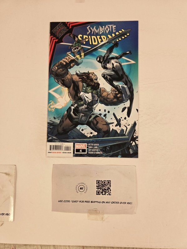 Symbiot Spider-Man #4 (Marvel Comics), raw comic book in NM condition — front cover