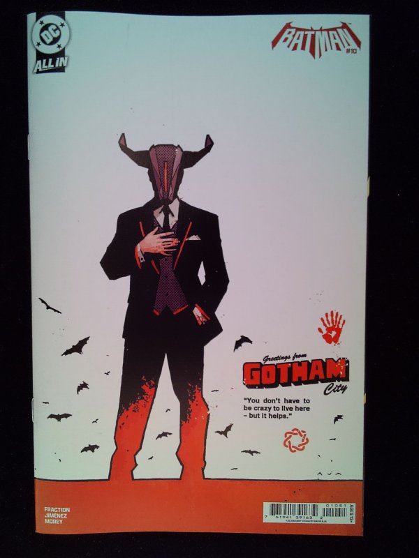Batman #10 (DC Comics, 2026), raw, ungraded comic book — front cover