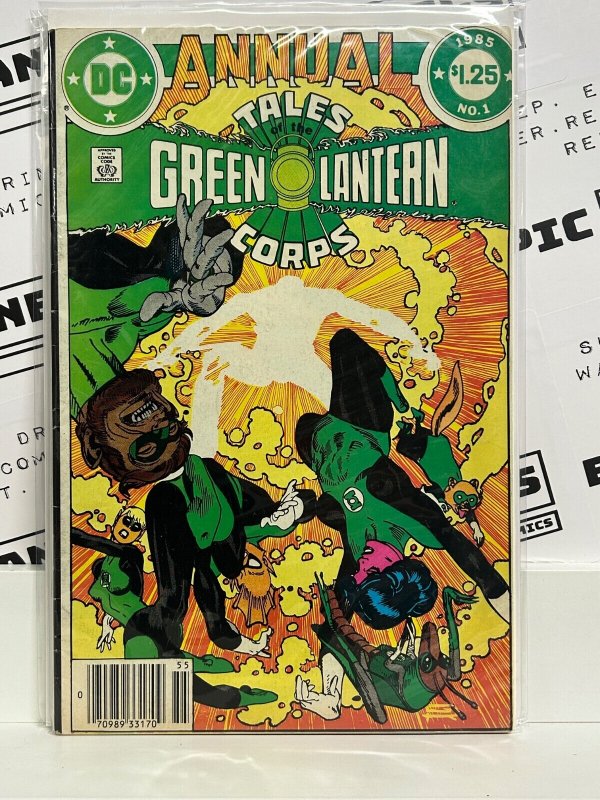 Tales of the Green Lantern Corps Annual #1 (1985), raw, ungraded comic book — front cover