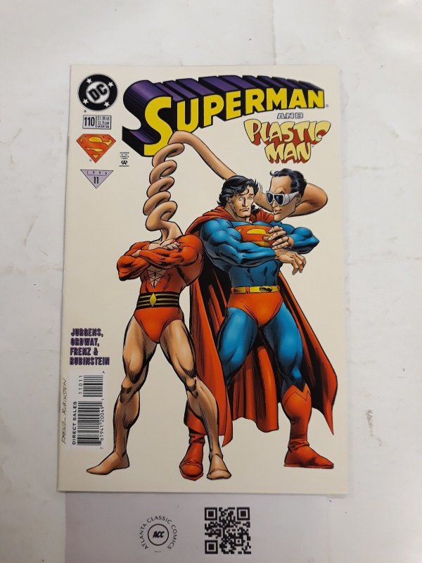 Superman #110 (DC Comics, 1957), raw comic book in NM condition — front cover