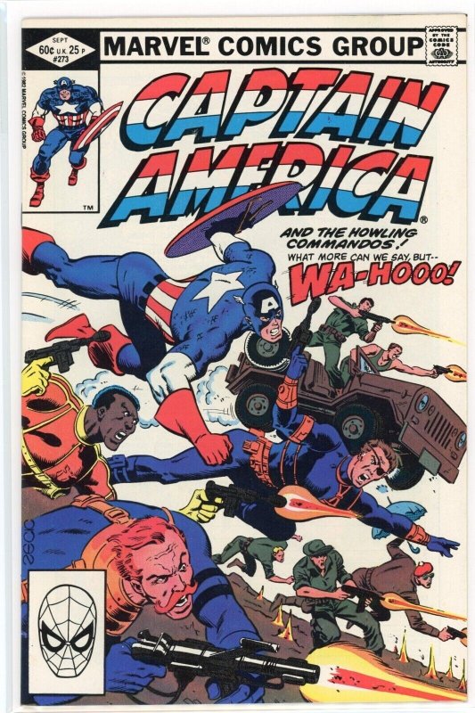Captain America #273 (Marvel Comics, 1982), raw comic book in NM 9.4 condition — front cover