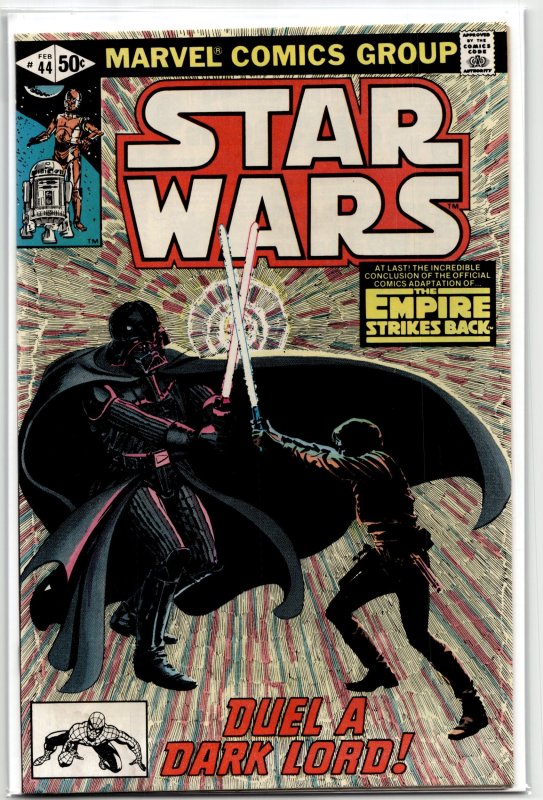 Star Wars #44 (Marvel Comics, 1981), raw, ungraded comic book — front cover