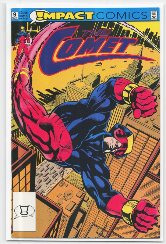 The Comet #9 (1992), raw, ungraded comic book — front cover