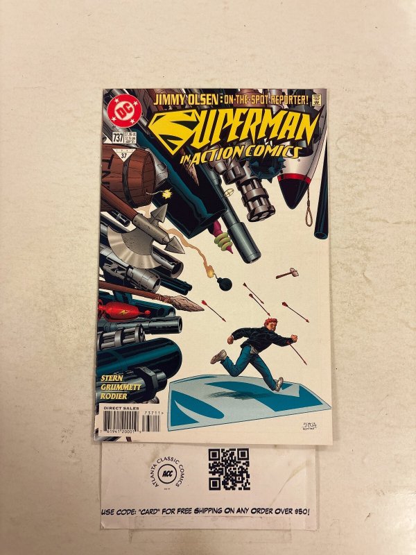 Action Comics #737 (DC Comics), raw comic book in NM condition — front cover
