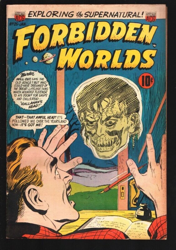 Forbidden Worlds #25 (1954), raw, ungraded comic book — front cover