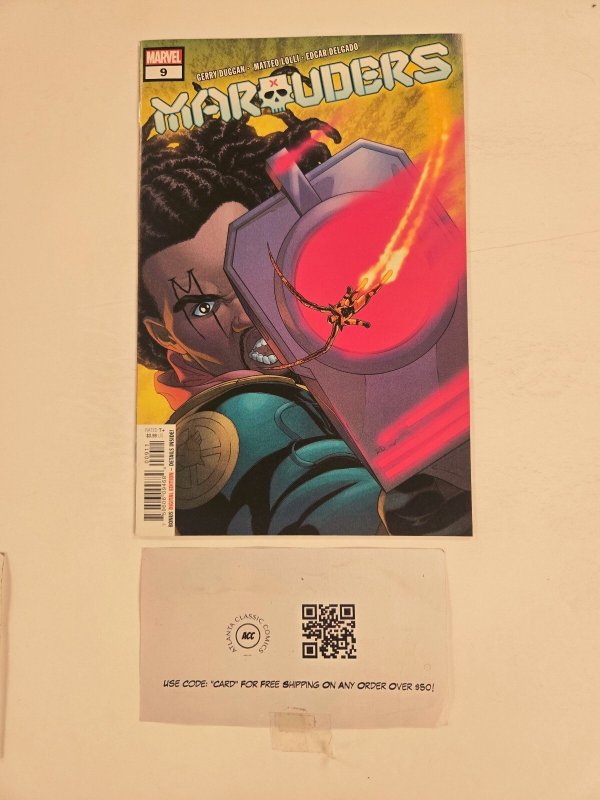 Marauders #9 (Marvel Comics), raw comic book in NM condition — front cover