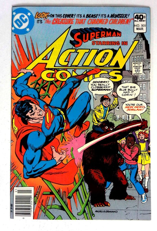 Action #505 (DC Comics, 1980), raw comic book in NM- condition — front cover
