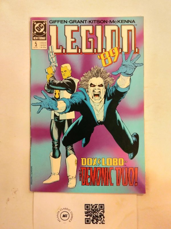 L.e.g.i.o.n. '89 #5 (DC Comics), raw comic book in NM condition — front cover